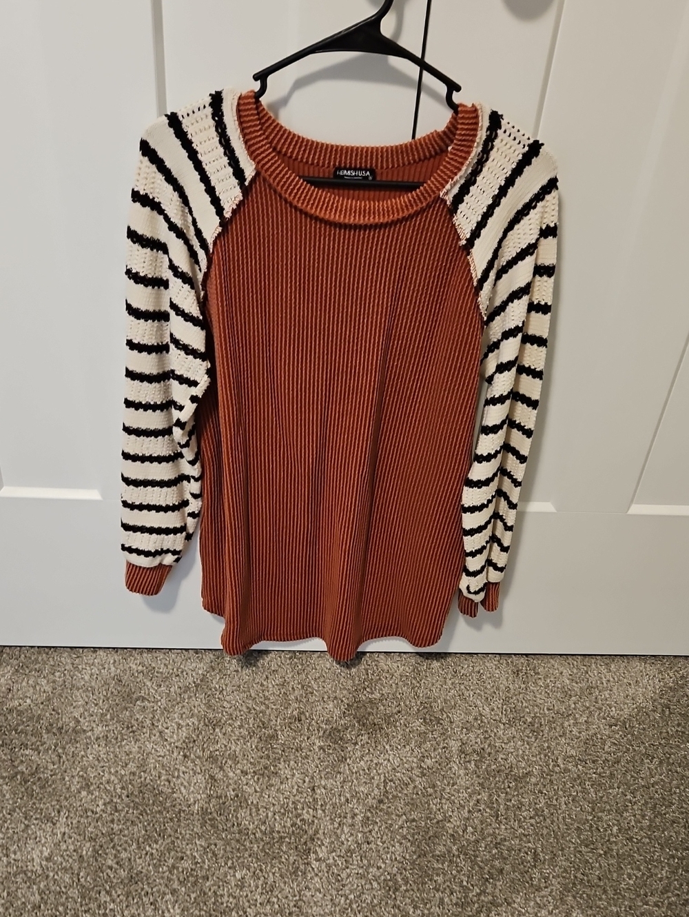Rust And Stripe Long sleeve